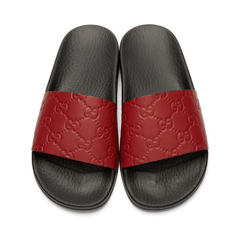 gucci women's pool slides|gucci slides women's selfridges.